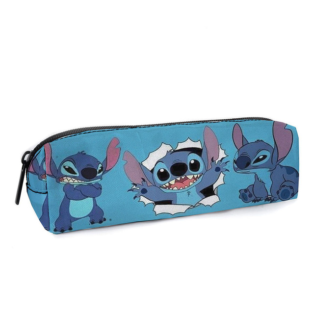 Disney Stitch Kawaii Pencil Case Lilo & Stitch Print Pen Bag Students  School Supplies Girl Boy Gift Storage Bag - AliExpress